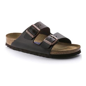 Arizona Birkenstock Soft Footbed Amalfi Kozene Damske Hnede | SK 32UZG